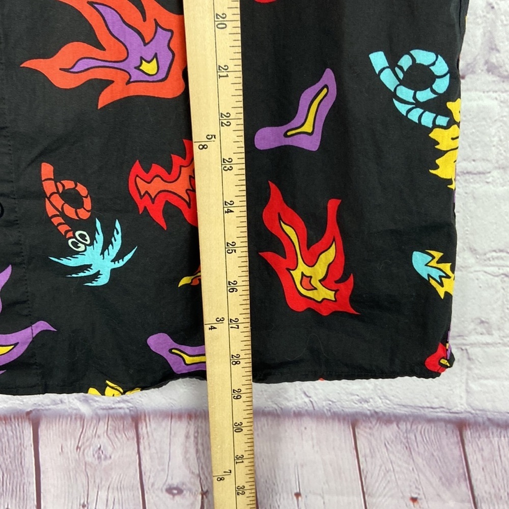 Neff Black Multicolor Casual Button Down Shirt - Picture 6 of 8